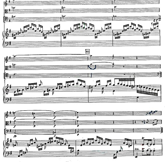 Figure 3: C.P.E. Bach: Quartet in G Major, Wq. 95, Allegretto’, bars 56–62.