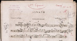 Gabriel Faure Sonate Op109