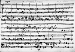 Hummel Mozart Piano Concerto D Minor Allegro Manuscript