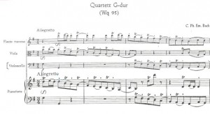 Quartet In G Major Carl Philipp Emanuel Bach