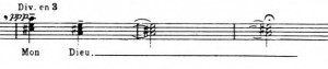 Trois Petites Liturgies Chords